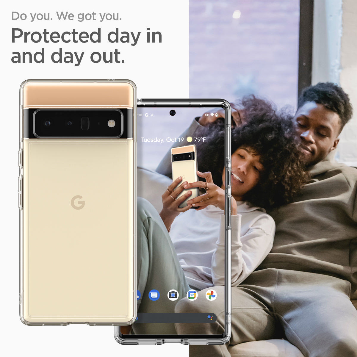 ACS03457 - Pixel 6 Pro Case Ultra Hybrid in crystal clear do you. we got you. protected day in and day out.