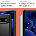 ACS03442 - Pixel 6 Case Tough Armor in black  keep your pixel scratch free. just charge it. charge on the case on.