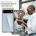 ACS03438 - Pixel 6 Case Ultra Hybrid in crystal clear do you. we got you. protected day in and day out.