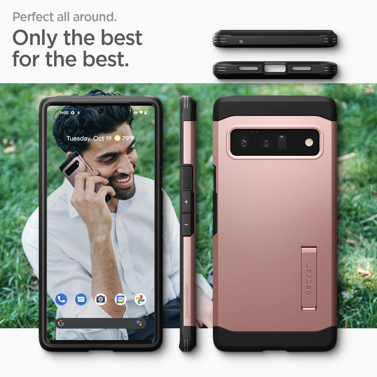 ACS03463 - Pixel 6 Pro Case Tough Armor in rose gold perfect all around. only the best for the best.