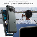 ACS06285 - Pixel 8 Case Tough Armor in abyss green showing the raised edges for scratch prevention. Protect your screen and camera