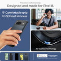 ACS06283 - Pixel 8 Case Tough Armor in metal slate precision craftsmanship. designed and made for pixel 8. comfortable grip optimal slimness.