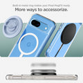 ACS07263 - Pixel 8a Case Ultra Hybrid Metal Ring (MagFit) in White built in metal ring makes your pixel magfit ready. More ways to accessorize.