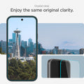 AGL08938 - Pixel 9a GLAS.tR EZ Fit in Clear showing the crystal clear. Enjoy the same original clarity