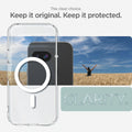 ACS09043 - Pixel 9a Case Ultra Hybrid Metal Ring (MagFit) in Clear White showing the clear choice. Keep it original. Keep it protected