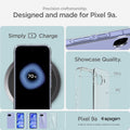 ACS09042 - Pixel 9a Case Ultra Hybrid in Crystal Clear showing the precision craftsmanship. Showcase quality. TPU and PC