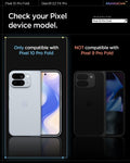 AGL09665 - Pixel 10 Pro Fold Case Ultra Hybrid Metal Ring (MagFit) in crystal clear showing check your pixel device model. only compatible with pixel 10 pro fold