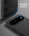 ACS11448 - Pixel 11 Pro XL Matte Black close up highlighting the raised edges around the display and camera for added protection.