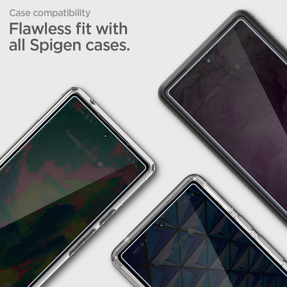 AGL04164 - Pixel 6 Screen Protector Alignmaster compatibility flawless fit with all spigen cases