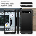 ACS04476 - Pixel 6a Case Rugged Armor in black first in its class. only the best for the best.