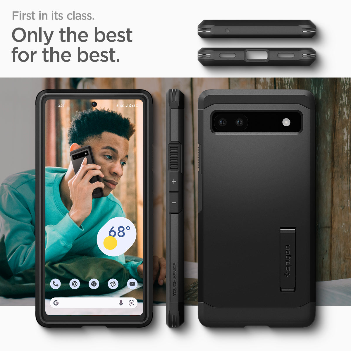 ACS04479 - Pixel 6a Case Tough Armor in black first in its class. only the best for the best.