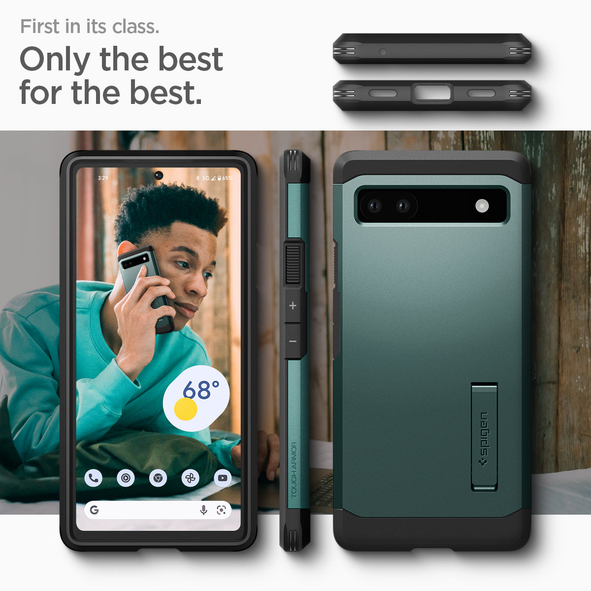 ACS04481 - Pixel 6a Case Tough Armor in midnight green first in its class. only the best for the best.