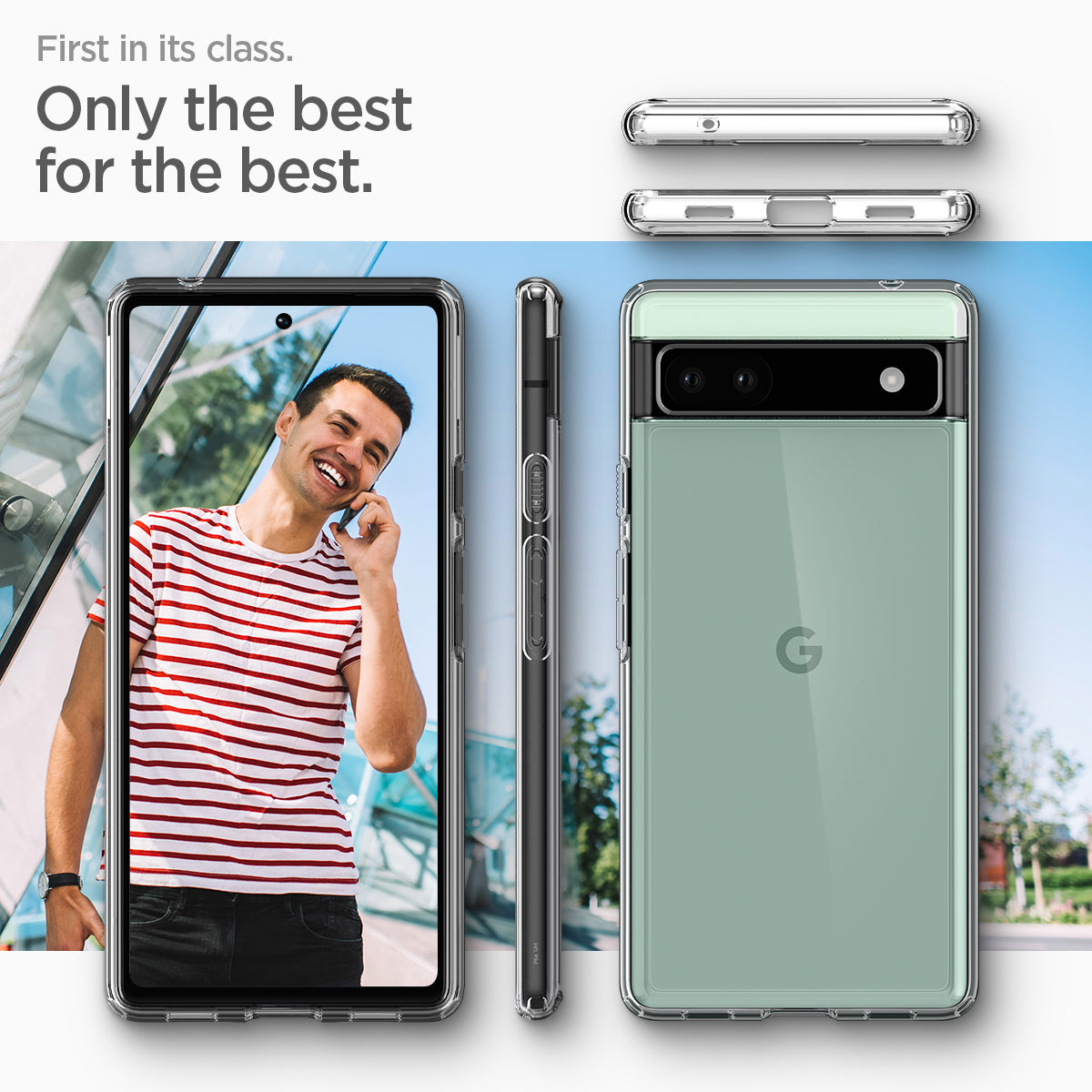 ACS04477 - Pixel 6a Case Ultra Hybrid in crystal clear first in its class. only the best for the best.