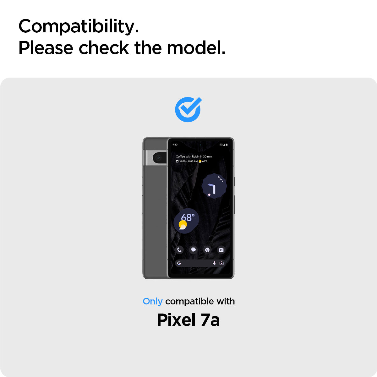 AGL05968 - Pixel 7a Screen Protector AlignMaster GLAS.tR Compatibility. Please check the model.