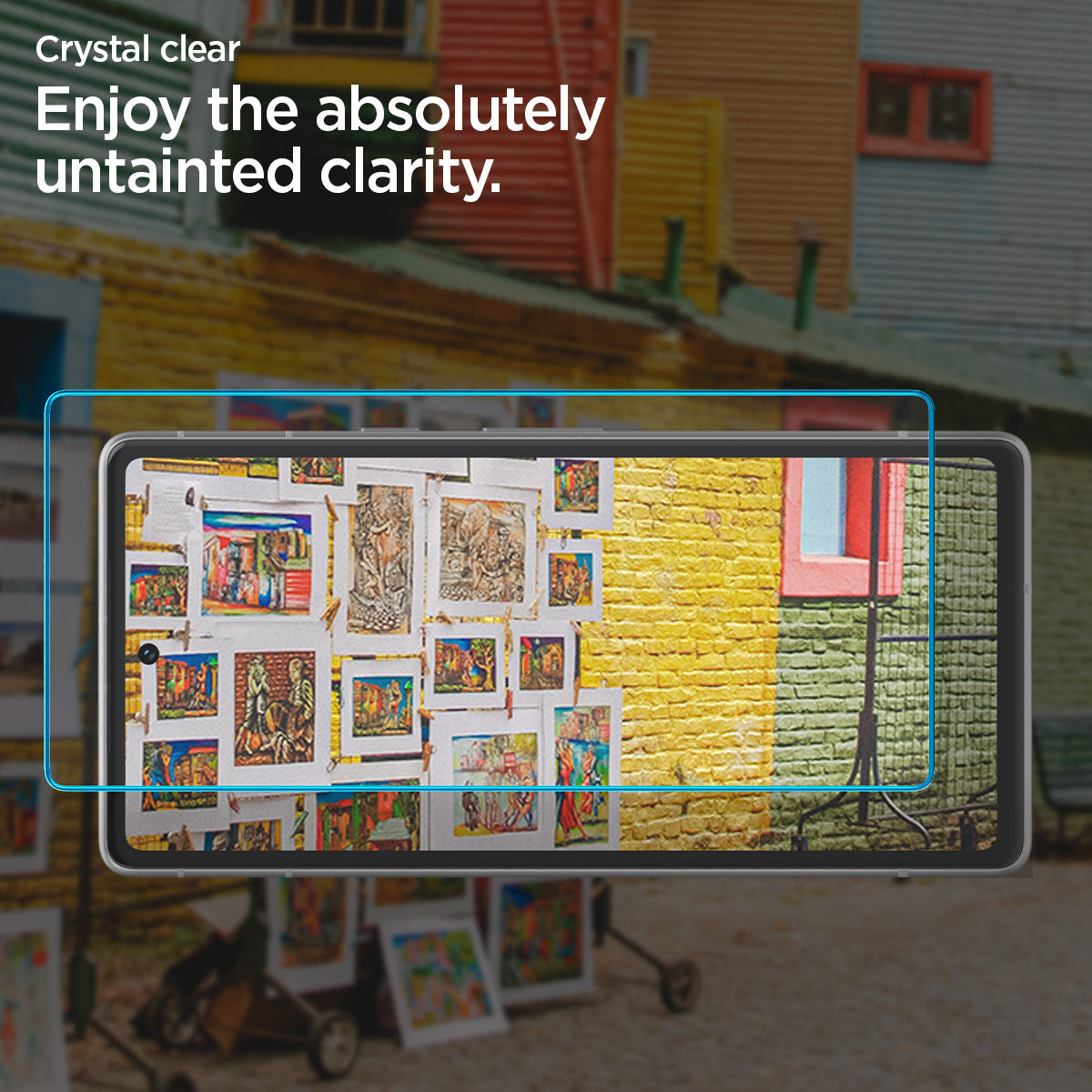 AGL05968 - Pixel 7a Screen Protector AlignMaster GLAS.tR  in Clear crystal clear enjoy the absolutely untainted clarity.
