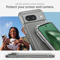ACS06278 - Pixel 8 Case Ultra Hybrid in crystal clear lifted to prevent surface scratches. protect your screen and camera.
