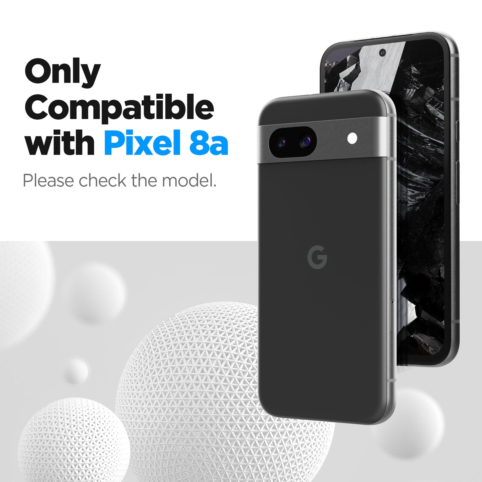 AGL07464 - Pixel 8a Alignmaster in Clear compatibility check your pixel model. Only compatible with Google Pixel 8 a