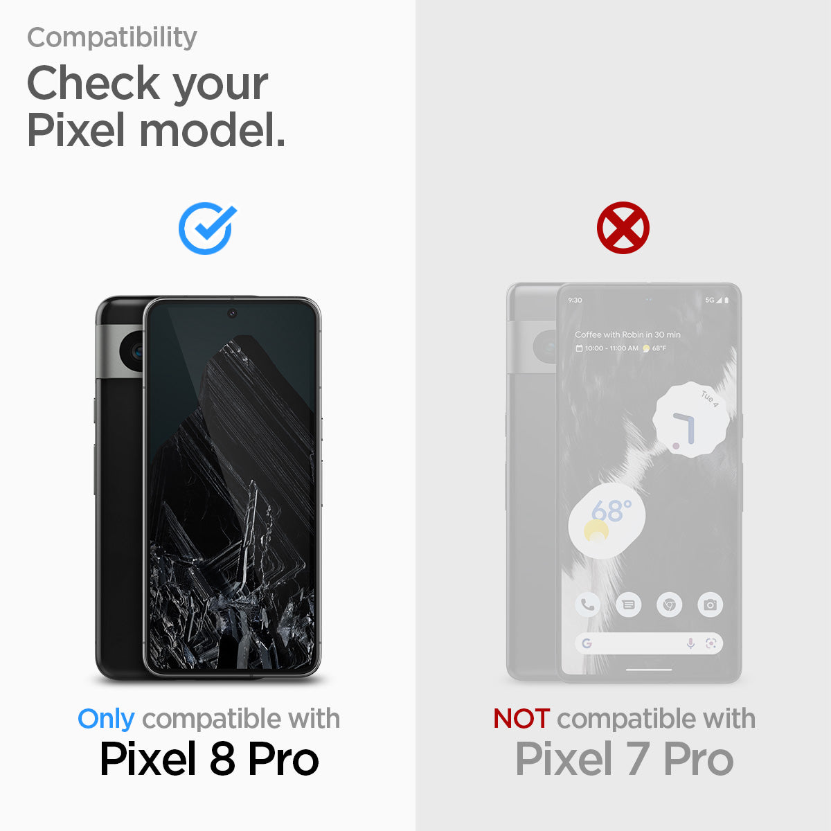AGL07395 - Pixel 8 Pro Alignmaster in Clear compatibility check your pixel model. Only compatible with Google Pixel 8 pro. Not compatible with pixel 7 Pro.