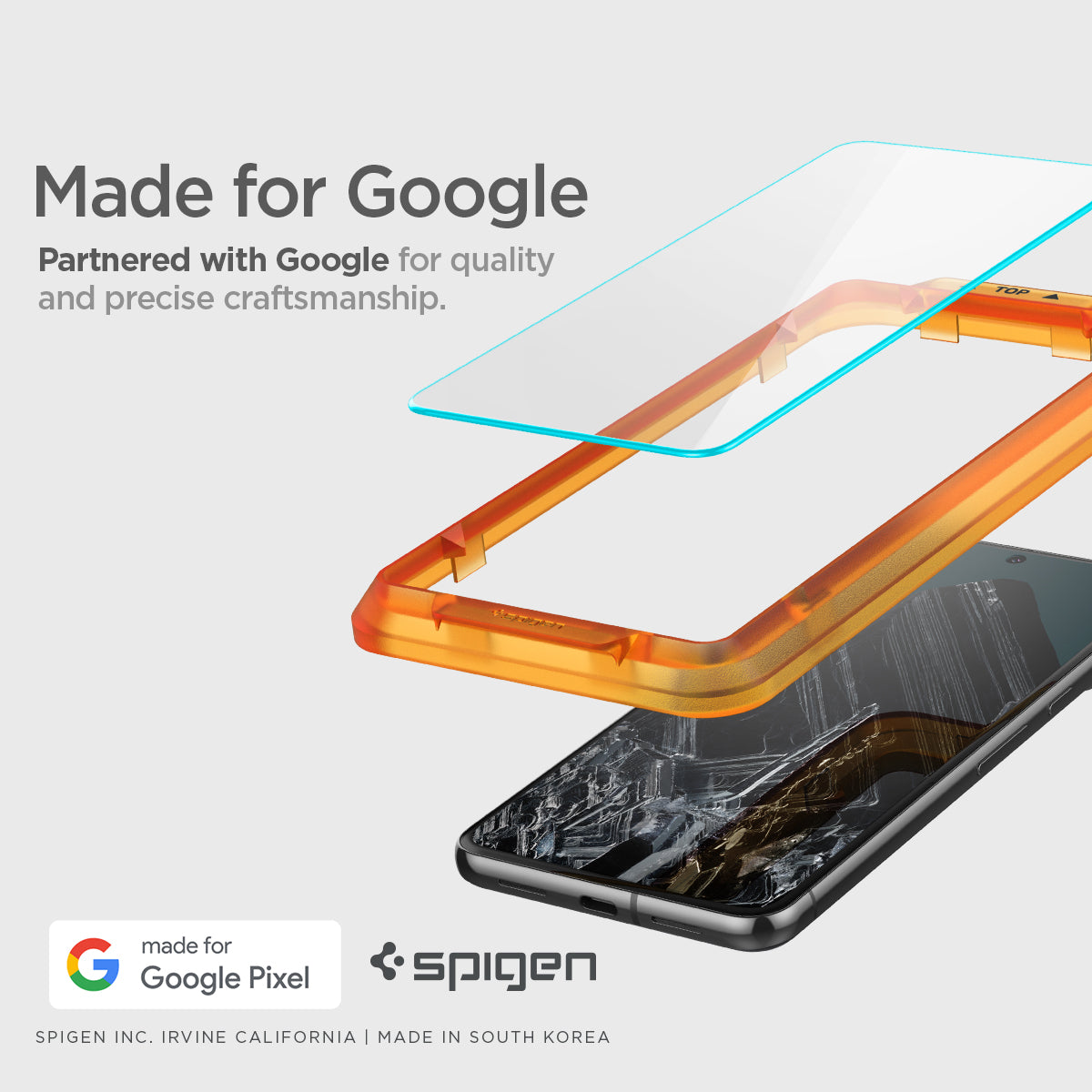 AGL07395 - Pixel 8 Pro Alignmaster in Clear made for google partnered with google for quality and precise craftsmanship.