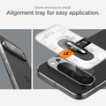AGL08444 - Pixel 9 Pro Case Optik EZ Fit Lens Protector in Crystal Clear quick and easy to install. Alignment tray for easy application.