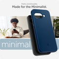 ACS09038 - Pixel 9a Case Thin Fit (MagFit) in Navy Blue showing the unnoticeable feeling. Made for the minimalist