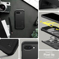 ACS09046 - Pixel 9a Case Tough Armor AI (MagFit) in Black showing the different angles