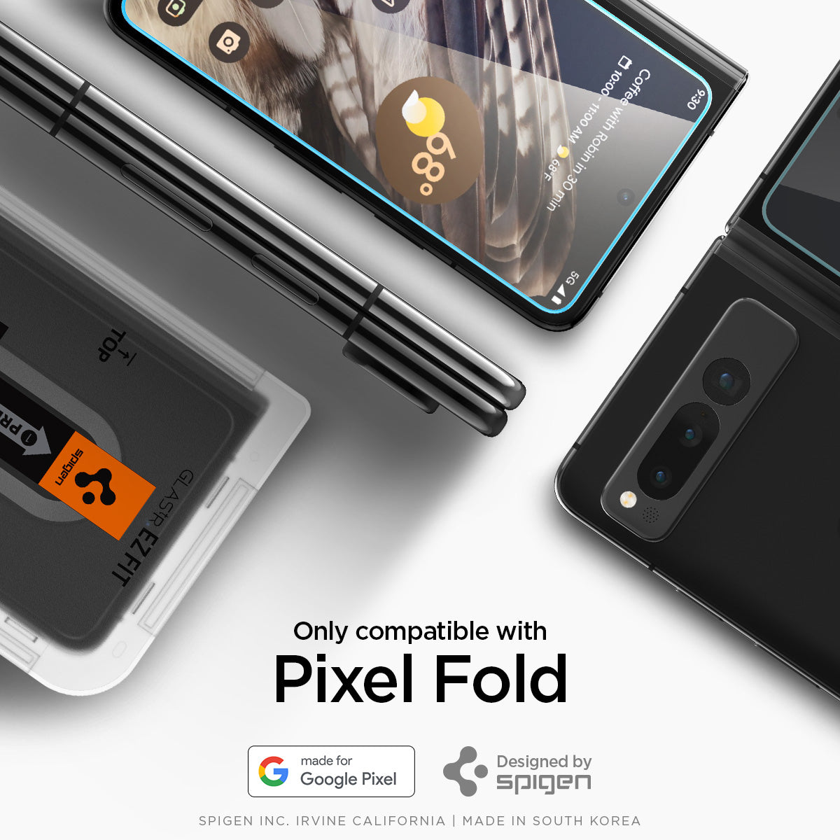 AGL06207 - Google Pixel Fold Optik EZ Fit Lens Protector only compatible with pixel fold.