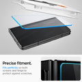 AGL06207 - Google Pixel Fold Optik EZ Fit Lens Protector precise fitment. fits perfectly on both screens and hinge to protect against scratches.