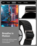 AMP11421 - Pixel Watch 5 (45mm) Lite Fit X Black showing breathe in motion