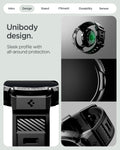 ACS09484 - GWdda Band Rugged Armor Pro in black showing the unibody design. Sleek profile with all around protection