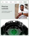 ACS09484 - GWdda Band Rugged Armor Pro in black showing the precise cutouts. Unhindered usage of all functionalities