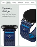 AMP11752 - Pixel Watch 5 (41mm) Athlex Air Active Navy Blue close-up view highlighting the woven texture, durable construction, and premium finish.