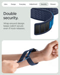 AMP11748 - Pixel Watch 5 (45mm)  Athlex Air Active Navy Blue wraparound construction helps keep the band securely attached during wear.