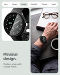 ACS11746 - Pixel Watch 5 (45mm) Thin Fit 360 Black slim case with integrated 9H tempered glass provides complete screen and frame protection.