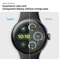 AFL08524 - Pixel Watch 3 (41mm) EliteShield EZ Fit in Clear sheer surface experience clear and transparent display without orange peel. compare spigen and others.