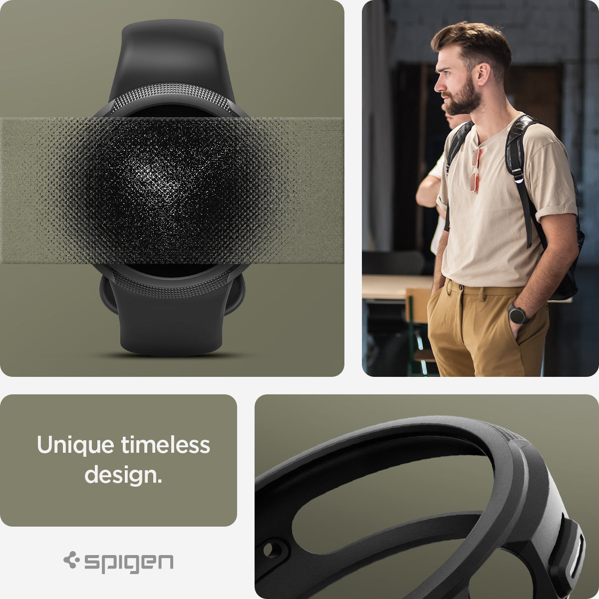ACS03073 - Pixel Watch Case Liquid Air in black unique timeless design.