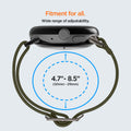 AMP07608 - Pixel Watch 5 (41mm) Lite Fit Khaki seamless metal connectors create a clean transition between the watch and band.