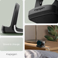 AMP05796 - Pixel Watch Stand Black S354 in black showing the stand in charge