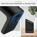 AMP073933 - Pixel Watch Stand Black S355 showing the Non-slip grip. NanoTac pad maintains a strong hold
