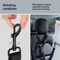 ACP08926 - Pet Car Seatbelt Tether | PS100 in Black showing rotating carabiner