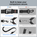 ACP08926 - Pet Car Seatbelt Tether | PS100 in Black showing built to keep your companions secure
