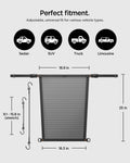 ACP11156 - Pet Car Backseat Barrier | PS200 in Black showing perfect fitment