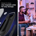 ACS03705 - PS5 Remote Silicone Fit Case in black showing keeping it close. Use magnetic plate for easy storage