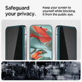 AGL09313 - Pixel 9 Pro XL GLAS.tR EZ Fit Privacy in Privacy showing the privacy safety. Keep your screen to yourself while blocking it from the public eye