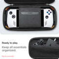 AFA06923 - ROG Ally (2023) RC71L Rugged Armor Pro Pouch in black showing the ready to play. Keeping all essentials organized