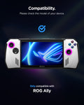ACS06922 - ROG Ally Series Case Thin Fit Pro in black showing the compatibility. Only compatible with ROG Ally