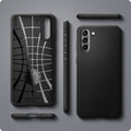 ACS02422 - Galaxy S21 Liquid Air Case in matte black showing the different angles