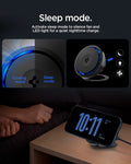 ACH07977 - OneTap Phone Kickstand S310WCK (MagFit) in Black showing the sleep mode. Activate sleep mode to silence fan and LED light, while charging at night