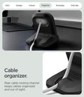 AMP11999 - Fitbit Air Night Stand | S356 in Black showing the charging stand on a desk with the cable routed through the rear cable channel