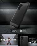 ACS09844 - Galaxy A 17 5G Rugged armor showing the back, partial side and bottom. Designed for Galaxy A17/A17 5G